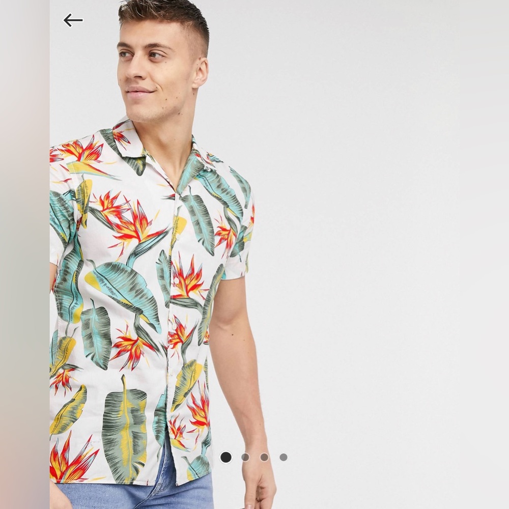 Jack & jones essential tropical print short sleeves shirt